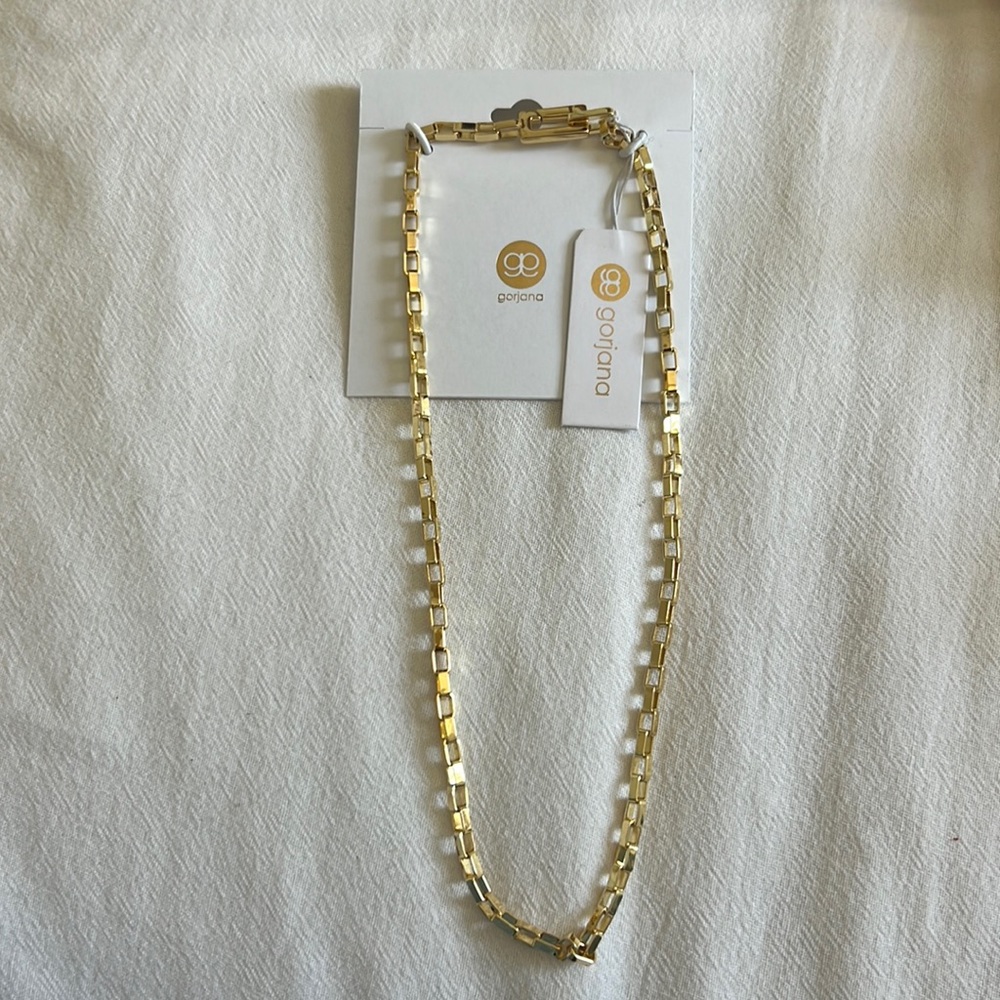 Gorjana Gold Square Link Necklace